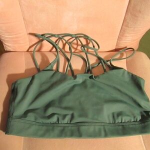 All in Motion Green Strappy Bra